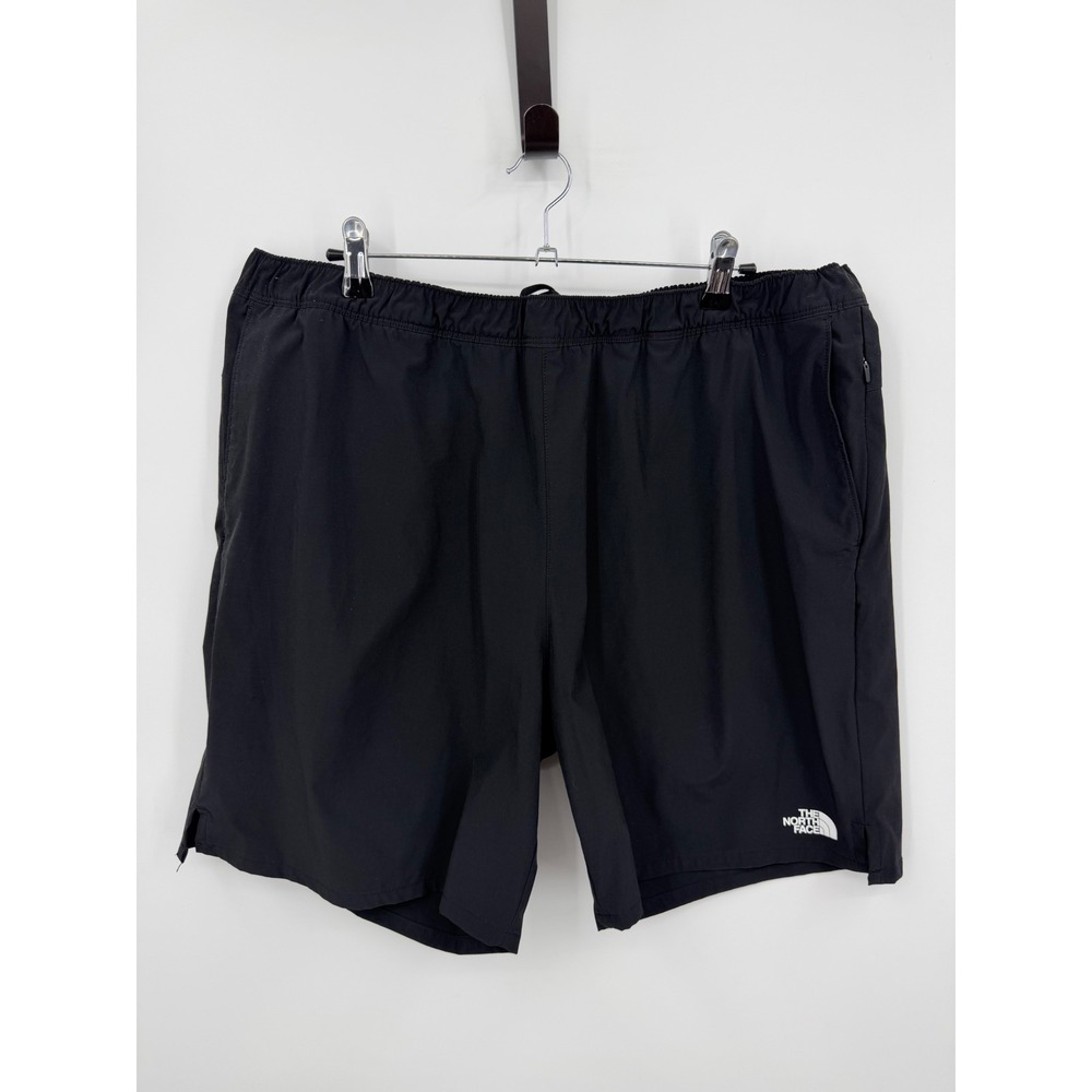 The North Face Wander Shorts Mens XXL Black Elastic Waist Active Hiking NF0A535Q